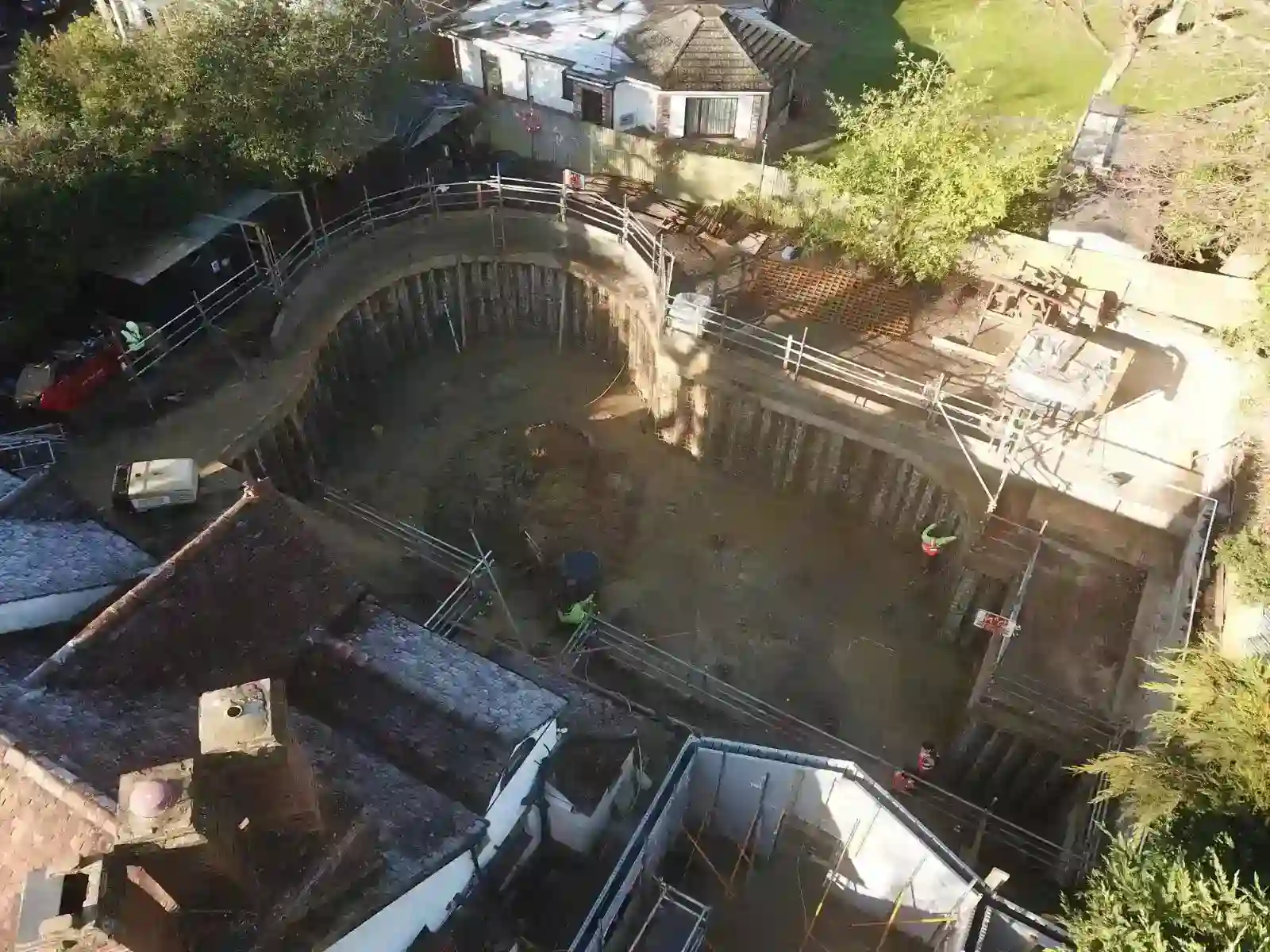 Grade II listed basement extension, Bushey