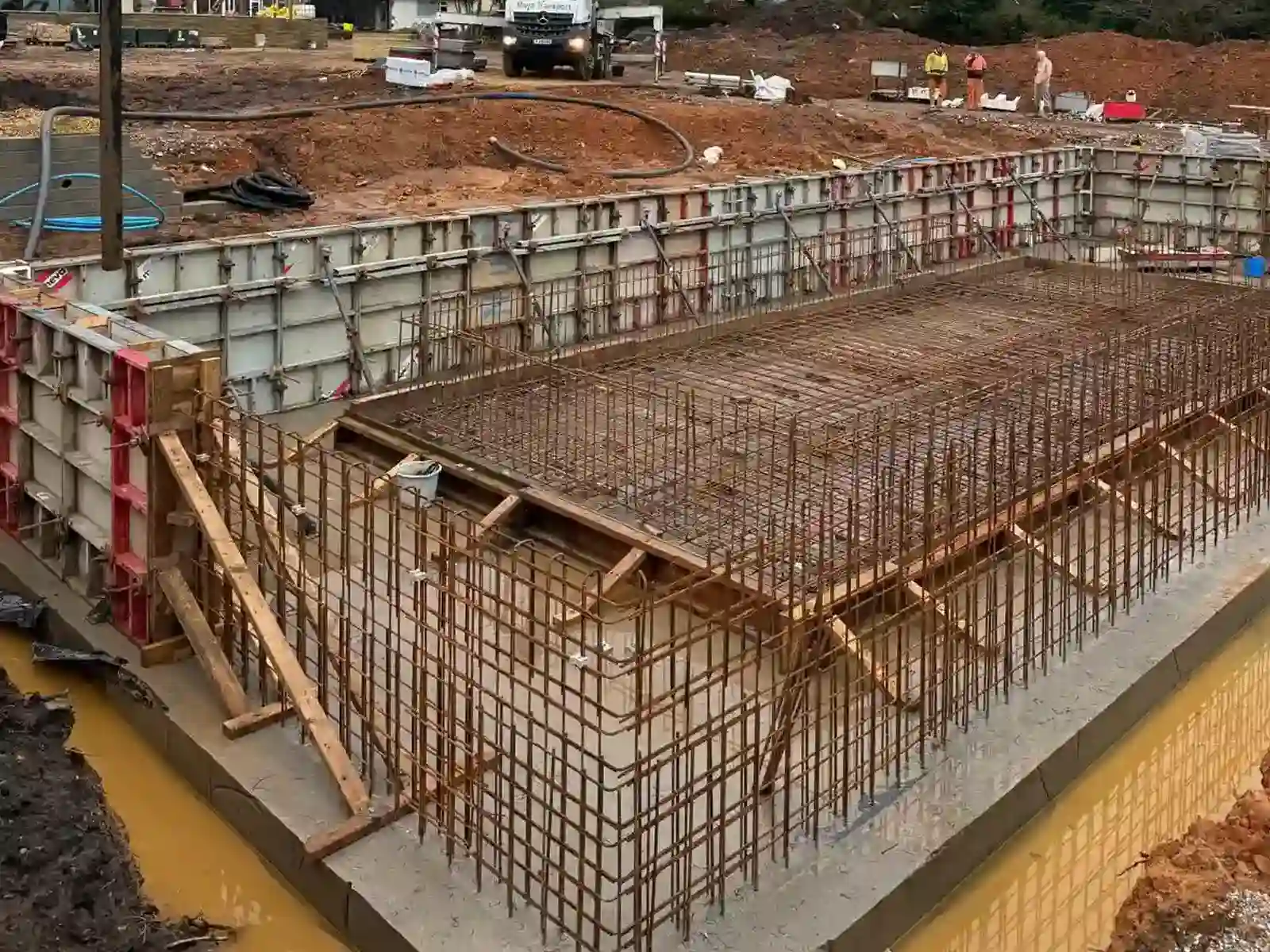 Wetherby swimming pool and basement groundworks
